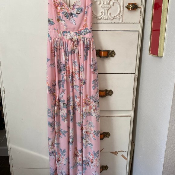 Light pink Miss California open back Dress - Picture 3 of 5